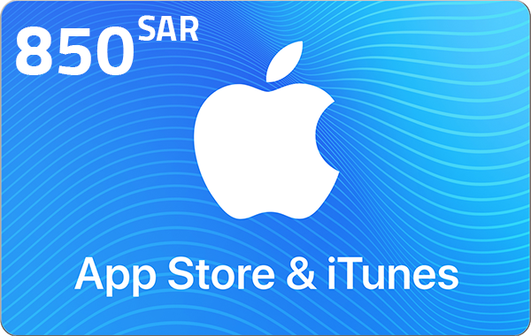 Apple iTunes Gift Card KSA Store 850 SR