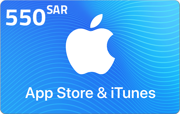 Apple iTunes Gift Card KSA Store 550 SR