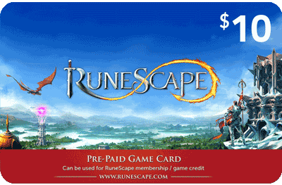 Runescape cards 10 $ - USA