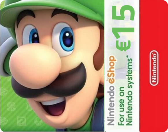 EUR Nintendo eShop 15€ (Euro)