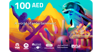 Order 100 AED Entertainment Gift Cards and redeem 110 AED