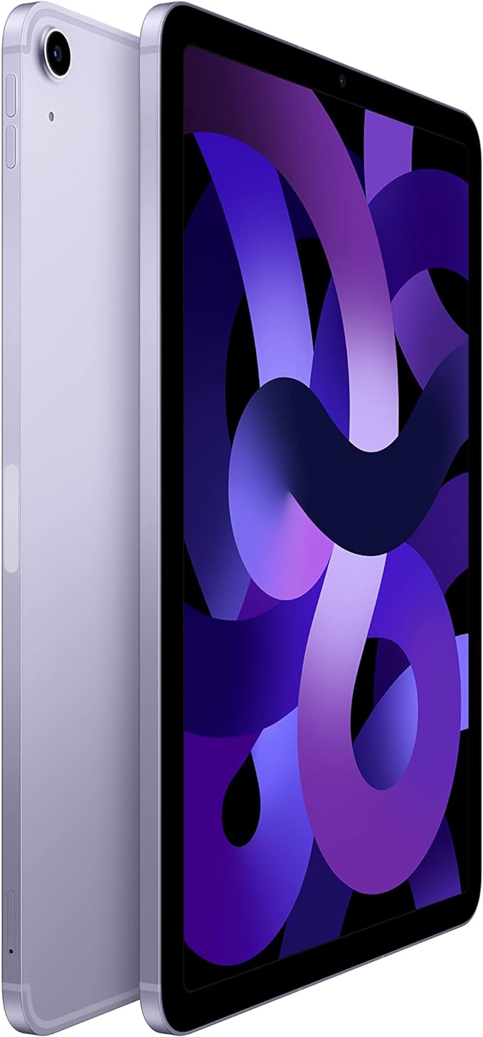 iPad Air 5th Gen: M1 Chip, 64GB Storage, Wi-Fi 6 + 5G Cellular - Purple ‎MME93LL/A