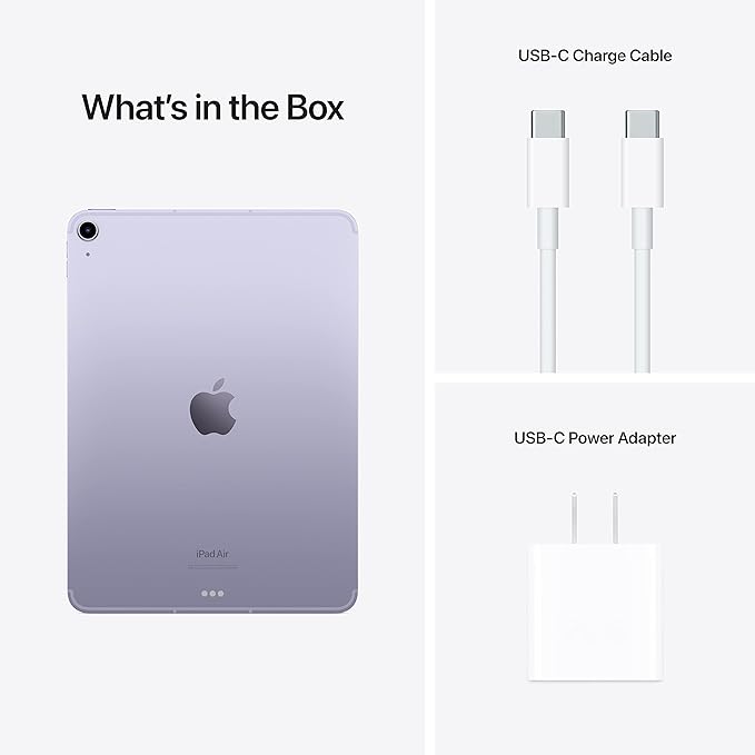 Apple iPad Air 5th Gen: Fast Wi-Fi, 5G Connectivity, and All-Day Battery ‎MME93LL/A