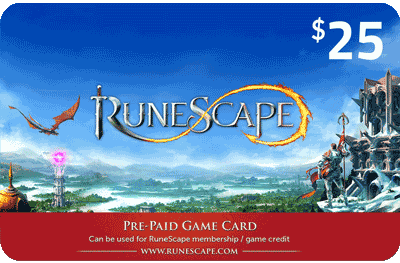 Runescape cards 25 $ - USA