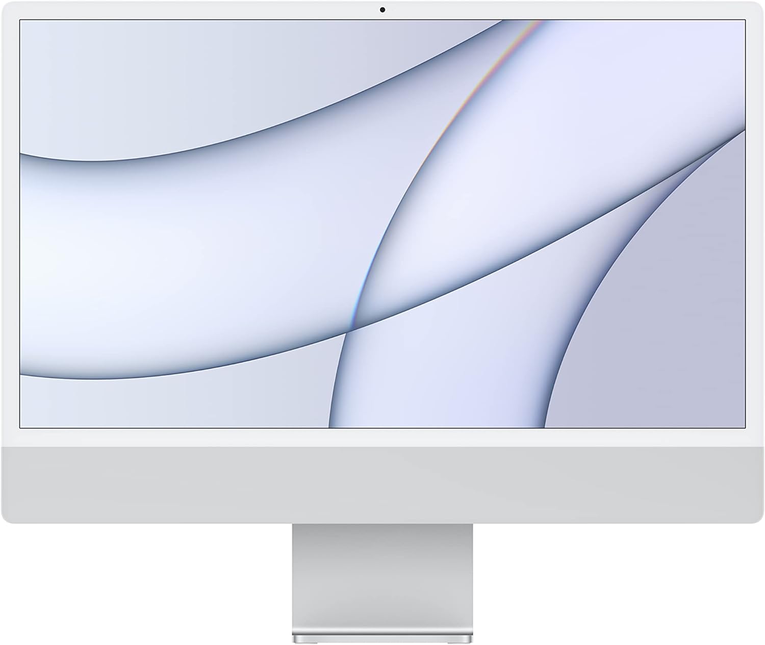 2021 Apple iMac with Apple M1 chip, 8GB RAM, 256GB SSD - Silver, for Business and Personal Use 0194252128800