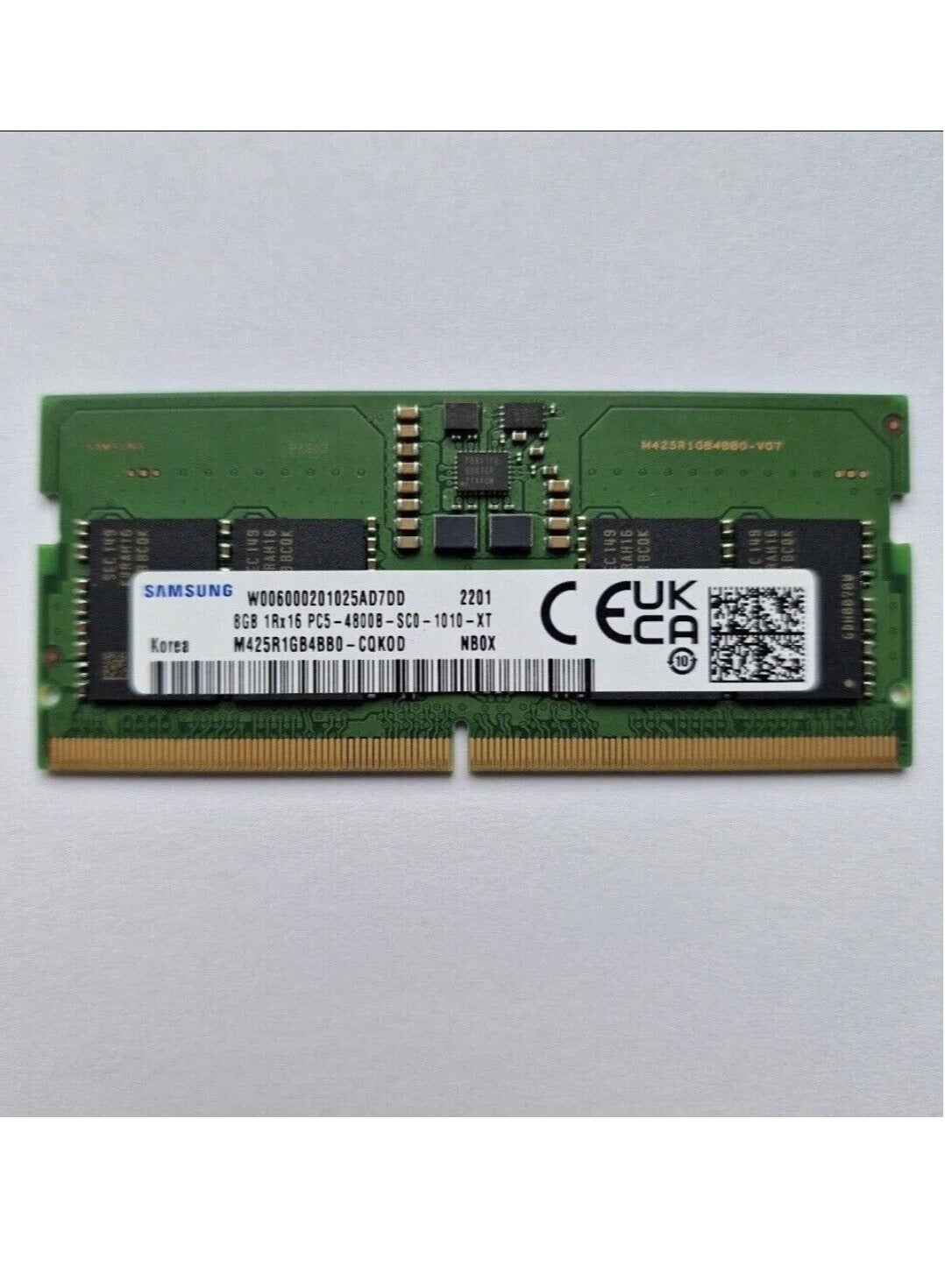 8GB DDR5 4800MHz RAM Laptop 262 - Pin SODIMM PC5 - 38400 Green - 