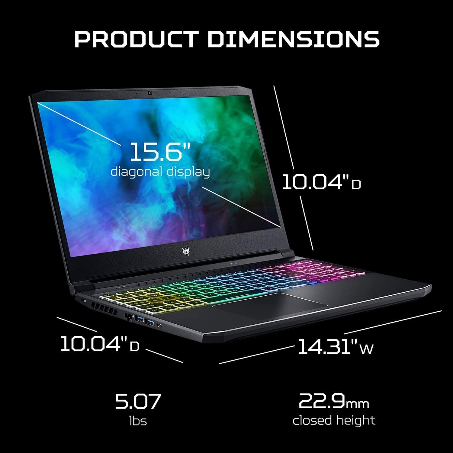 Acer Predator Helios 300 - Powerful Gaming Laptop with 144Hz Display, 64GB RAM, RTX 3060 0195133118620