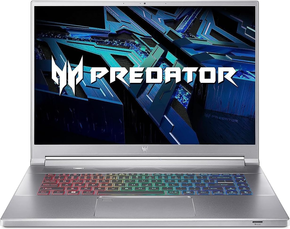 Acer Predator Triton 300 PT316 Gaming Laptop - Sparkly Silver, 16-inch, Core i7, 16GB RAM, 512GB SSD 4711121133015