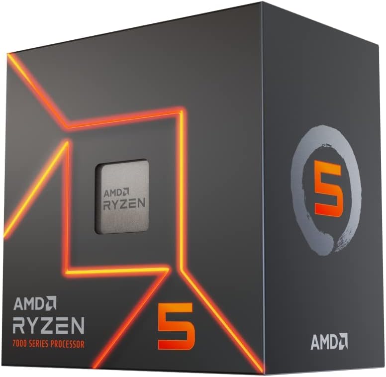 SKU: 0730143314572 - AMD Ryzen 5 7600 Processor, 5.1 GHz Max Boost, PCIe 5.0 support, unlocked for overclocking