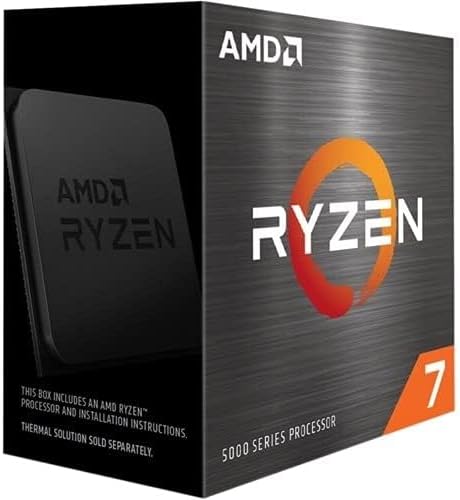 AMD Ryzen 7 5800X: Black all-in-one processor with 36 MB cache. 0730143312714