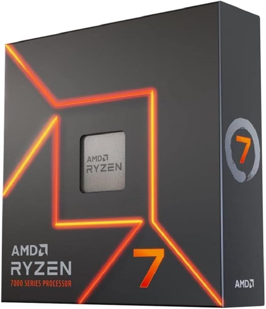 AMD Ryzen™ 7 7700X 8-Core Processor - Unlocked for overclocking, 5.4 GHz Max Boost, DDR5-5200 support 0730143314428