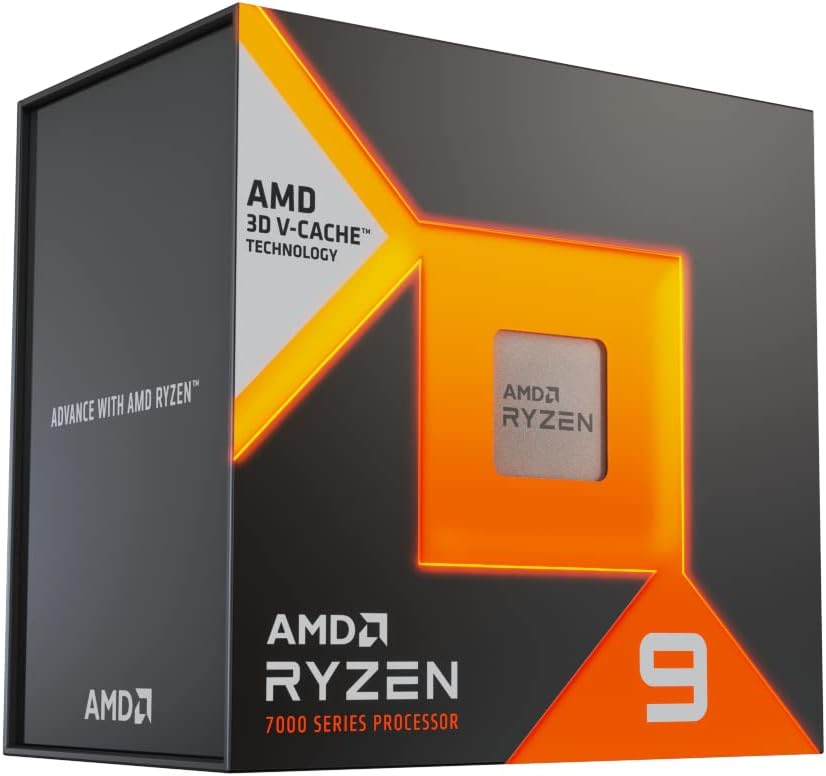 AMD Ryzen 9 7900X3D AM5 Desktop CPU - Unleash 5.5 GHz Max Boost and DDR5 support for creators. 0730143314916