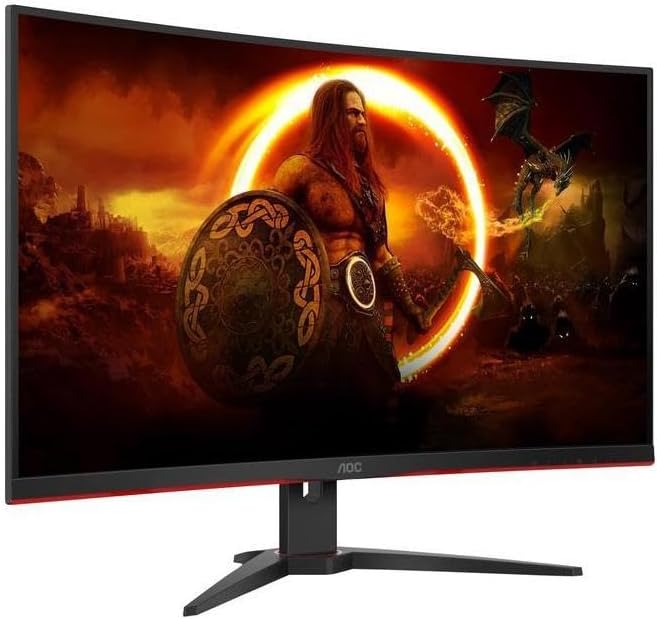 AOC 31.5 VA 1500R Curved Gaming Monitor - UPC: 685417726288 0685417726288