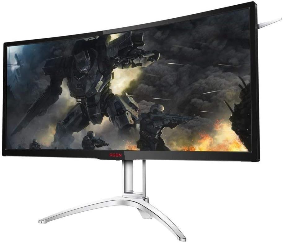 AOC Agon AG241QX 24 Gaming Monitor - Immersive 1800R curvature for gaming 0685417718689