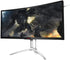 AOC Agon AG241QX 24 Gaming Monitor - Immersive 1800R curvature for gaming 0685417718689