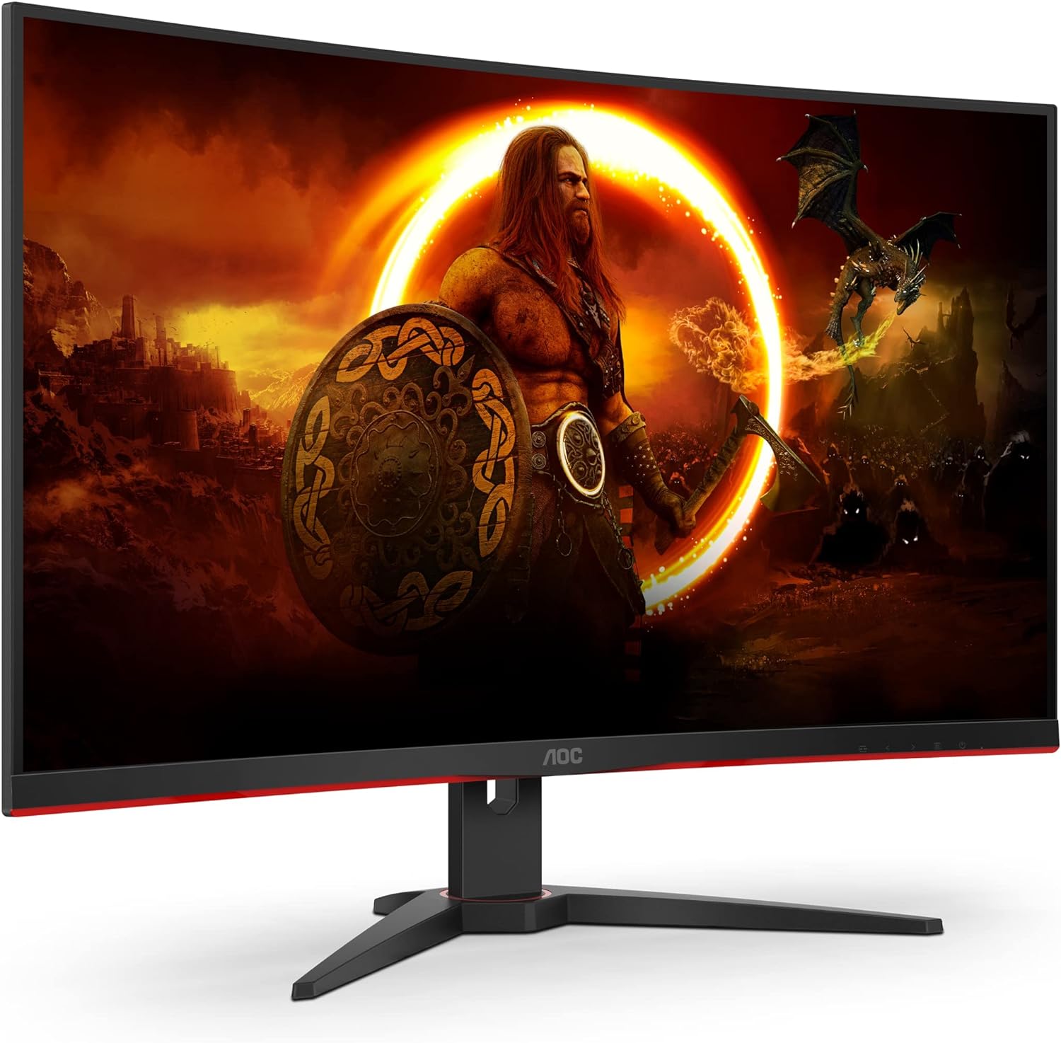 Immersive 32 AOC Gaming Monitor - 1920x1080 Resolution, 1500R Curvature - Gaming Experience 0685417724185
