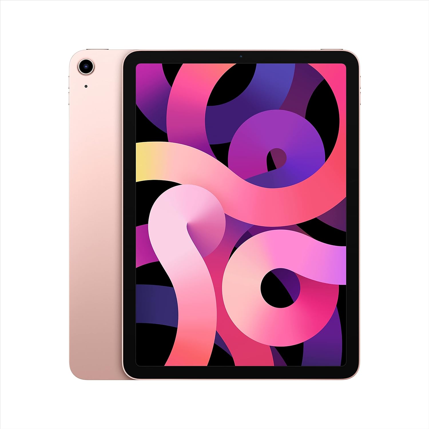 0190199777729: Apple 2020 iPad Air 10.9-Inch in Rose Gold - Stunning 10.9-inch Liquid Retina display with True Tone and P3 wide color.