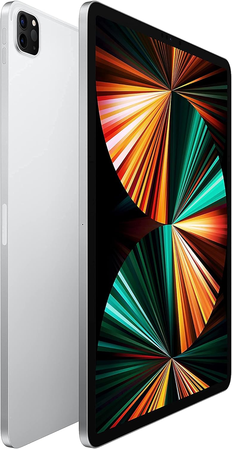 Apple 2021 iPad Pro (12.9-inch, Wi-Fi, 2TB) - Silver (5th Generation): Stunning 12.9-inch Liquid Retina XDR display with ProMotion. 0194252194683