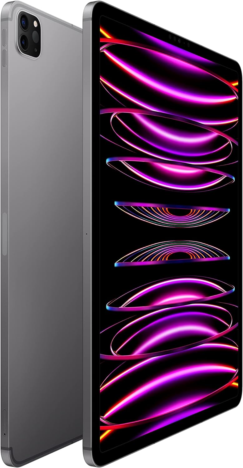 SKU: 0194253254737, Barcode: 194253254737 - Apple 2022 12.9-inch iPad Pro (Wi-Fi + Cellular, 1TB) - Space Gray (6th generation): Immersive AR experience with LiDAR Scanner, Ultra Wide front camera, Wi-Fi 6E, Apple Pencil compatibility, Magic Keyboard support.