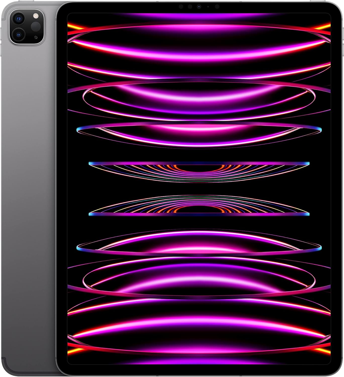 SKU: 0194253254157, Barcode: 194253254157 - Apple 2022 12.9-inch iPad Pro in Space Gray, featuring Liquid Retina XDR display and M2 chip.