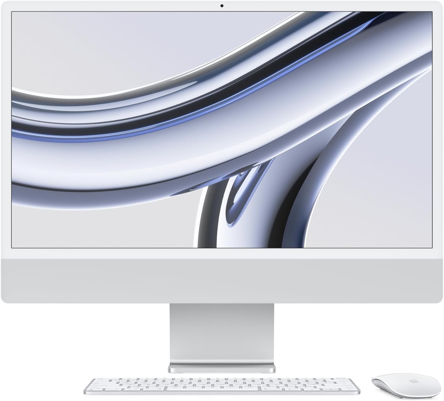Apple 2023 iMac in Silver with M3 chip - Supercharged performance for work and play. 0194253779179