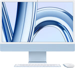 Blue 24-inch Apple iMac with M3 chip - Supercharged performance for work and play. 0194253777816