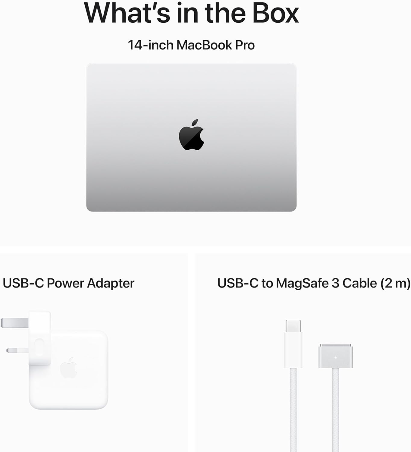 SKU: 0195949015519, Barcode: 195949015519 - Apple 2023 MacBook Pro (14-inch) - Silver: Connect it all with MagSafe, Thunderbolt ports, and more.