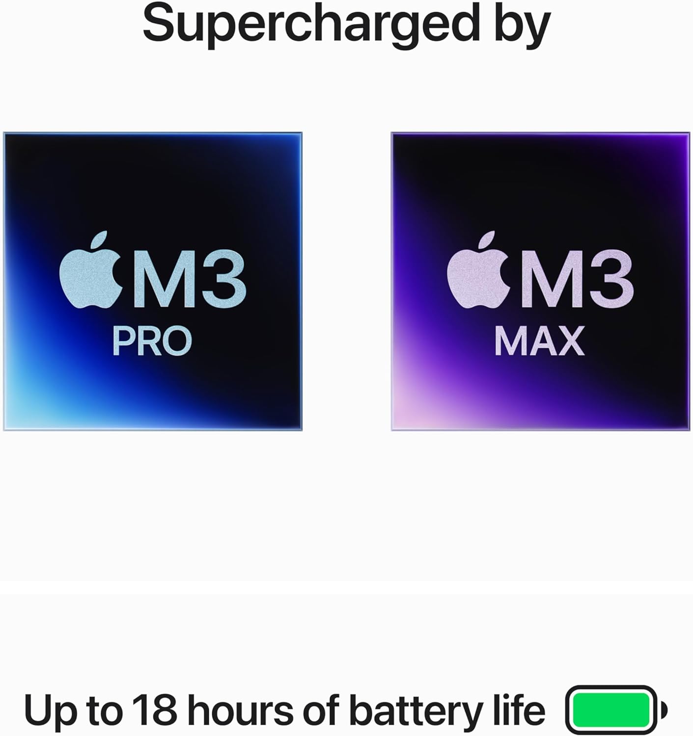 Supercharged by M3 Pro or M3 Max chip for demanding workflows 0195949076886