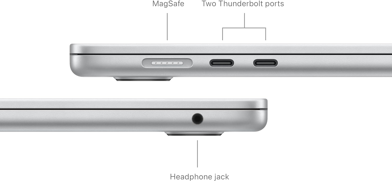 MacBook Air with M3 chip - Fast performance, all-day battery life, Thunderbolt ports, Wi-Fi 6E, Bluetooth 5.3 - Seamless connectivity. 0195949637834