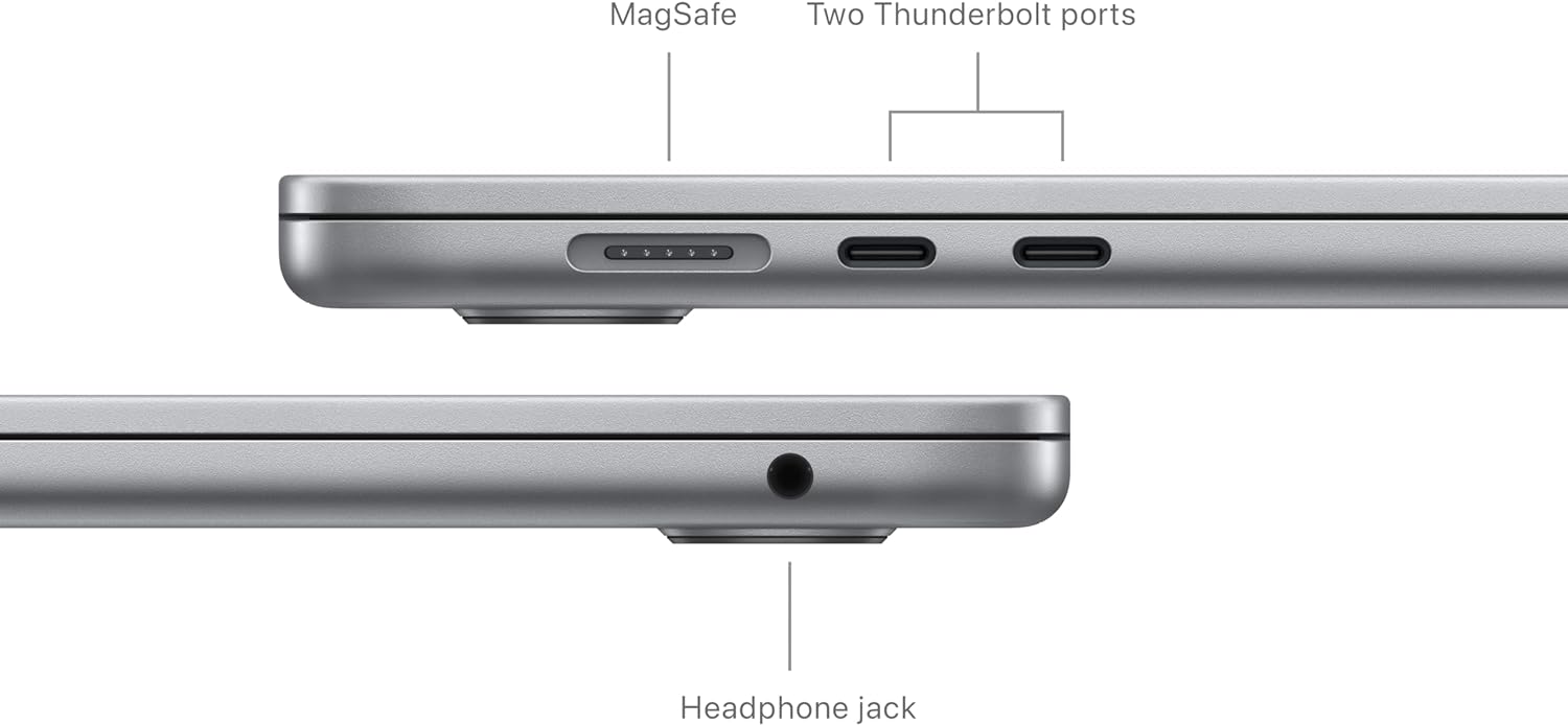 Stunning 15.3-inch Liquid Retina display supporting one billion colors for immersive visuals. 0195949637360