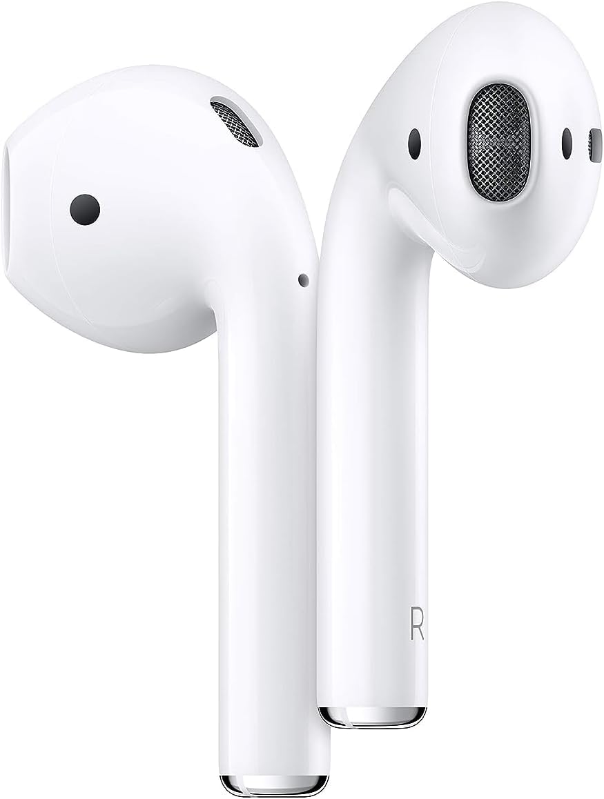 AirPods with Charging Case - White, Wireless earbuds for all-day comfort and seamless device switching. 0190199098565