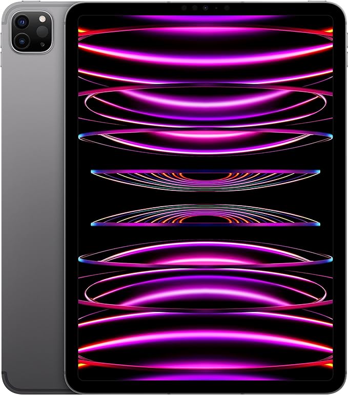 Apple iPad Pro 11-inch Space Gray - M2 chip, Liquid Retina Display, 128GB, Wi-Fi 6E + 5G Cellular ‎MP553LL/A