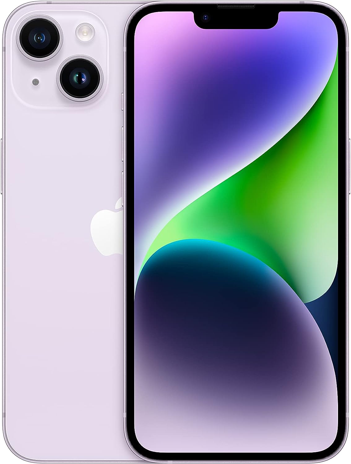 Purple Apple iPhone 14 - 128 GB: Stunning 6.1-inch Super Retina XDR display for vivid visuals. 0194253408703