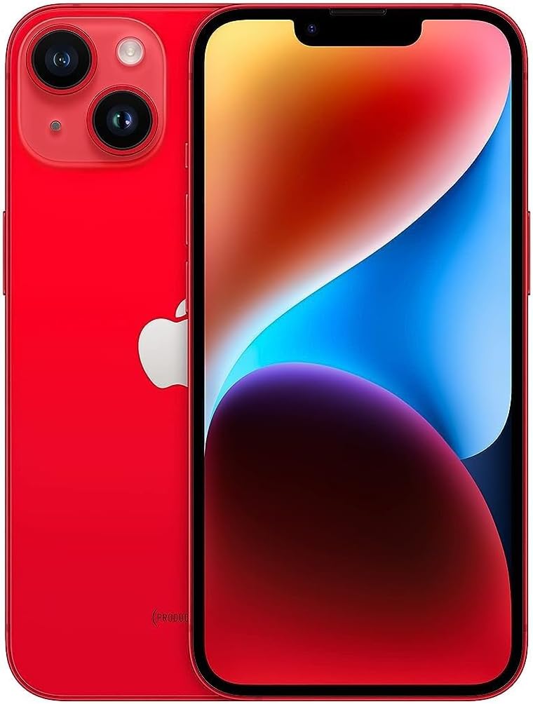 Apple iPhone 14 Plus (256 GB) - (PRODUCT) RED: Stunning 6.7-inch Super Retina XDR display. 0194253375104