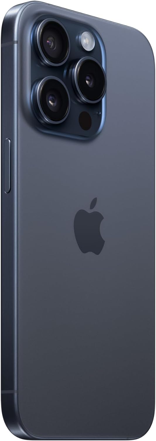 iPhone 15 Pro (1 TB) - Blue Titanium: 6.1” Super Retina XDR display with ProMotion technology for exceptional graphics performance. 0195949021114