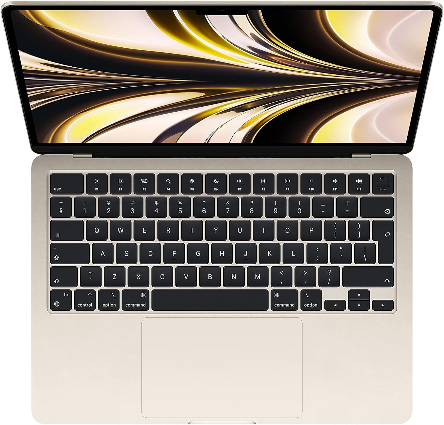 Apple MacBook Air 13.6-inch Starlight - Up to 18 hours battery life with efficient Apple M2 chip. 0194253082989