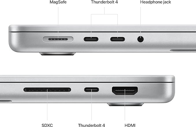 Silver MacBook Pro Laptop - 14.2-inch, M2 Pro chip, 16GB RAM, 512GB SSD ‎MPHH3LL/A