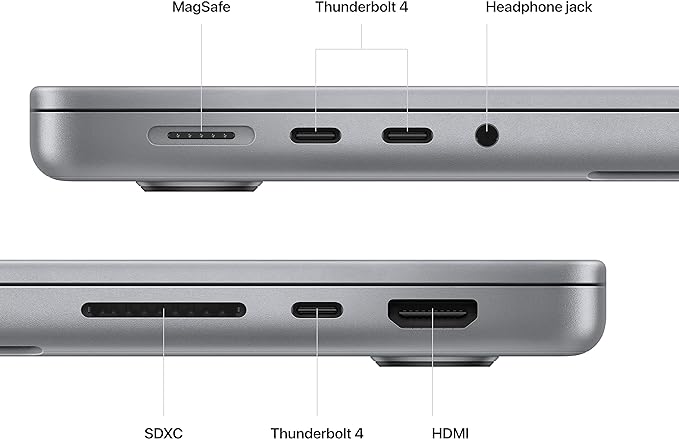 Apple MacBook Pro 14.2 Laptop, M2 Pro chip, 12-core CPU, 19-core GPU, 16GB RAM, 1TB SSD - Space Gray MPHF3LL/A