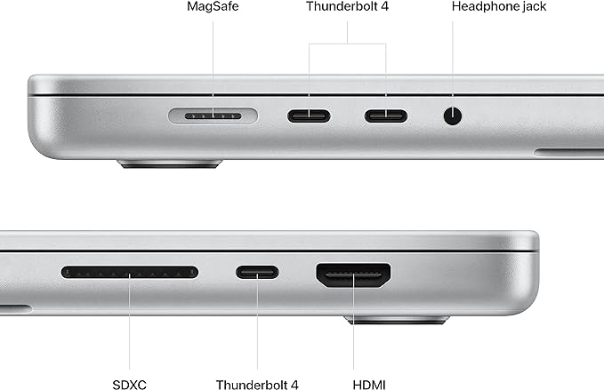 Silver MacBook Pro 16.2 - M2 Pro Chip, 12-core CPU, 19-core GPU, 16GB RAM, 512GB SSD MNWC3LL/A