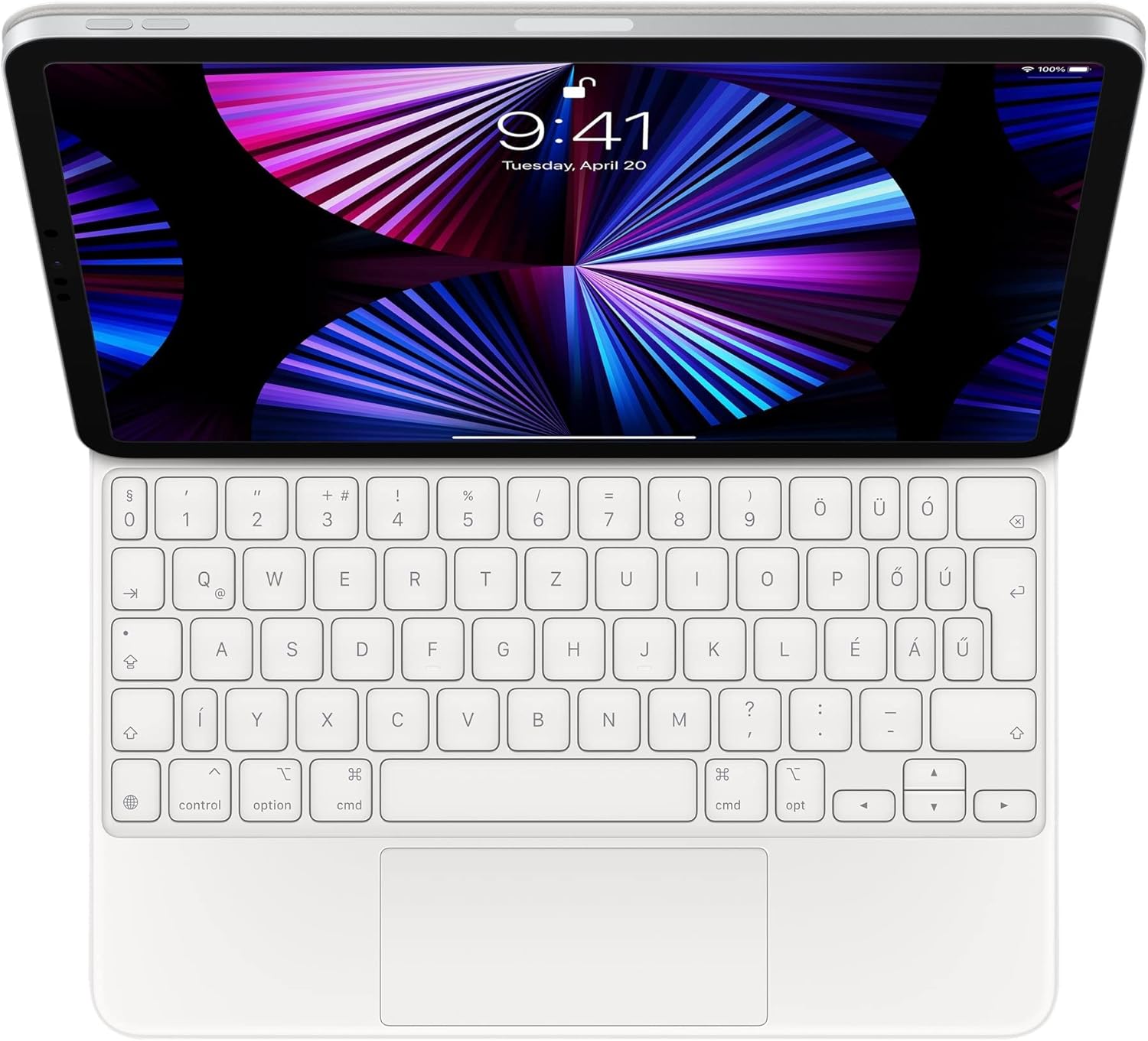 Enhance your iPad experience with the Apple Magic Keyboard in White 0194252439272