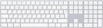 Wireless Arabic Apple Magic Keyboard with Numeric Keypad - Silver - SKU: 0190198383181