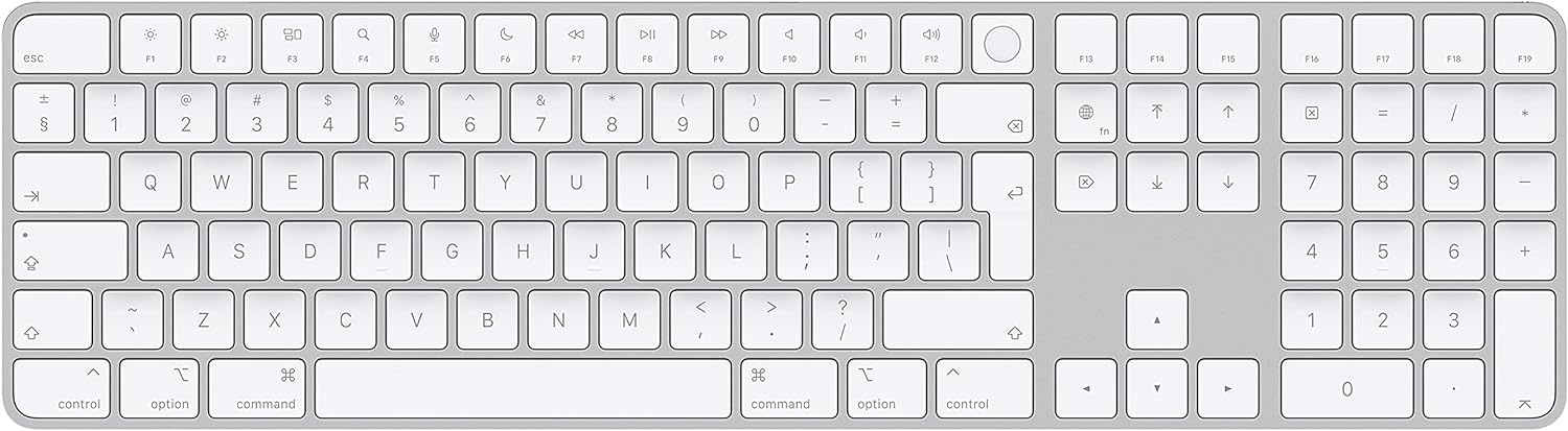 Apple Magic Keyboard with Touch ID and Numeric Keypad - Silver, for Mac computers with Apple silicon 0194252544051