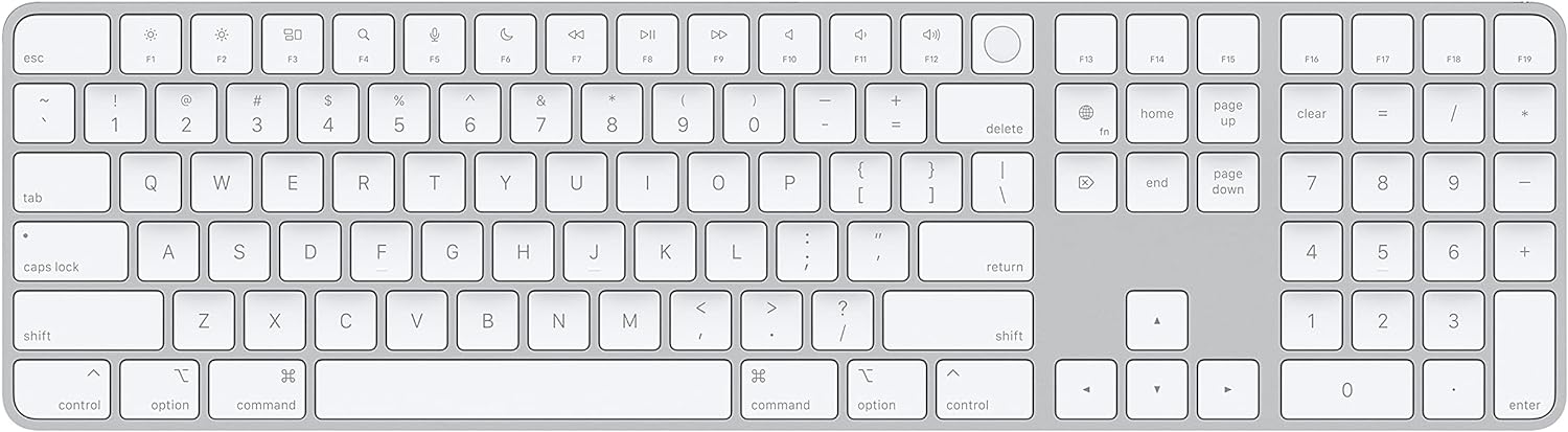 Apple Magic Keyboard with Touch ID and Numeric Keypad - Silver, for Mac computers with Apple silicon 0194252544105