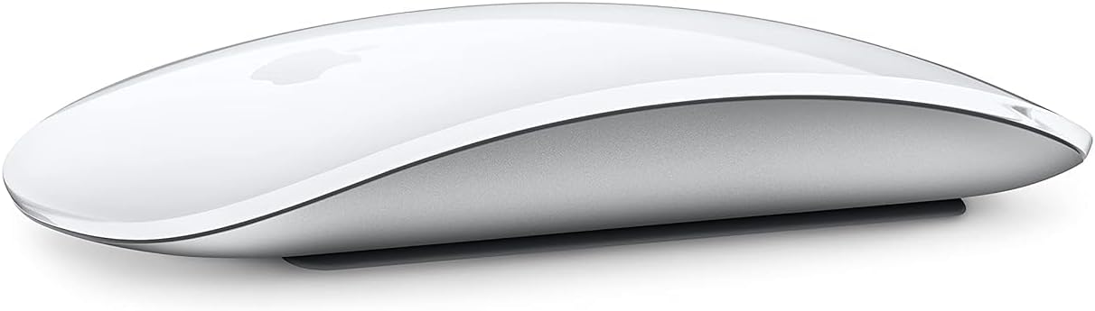 Wireless and rechargeable Apple Magic Mouse with optimized foot design for smooth gliding. 0194252542347