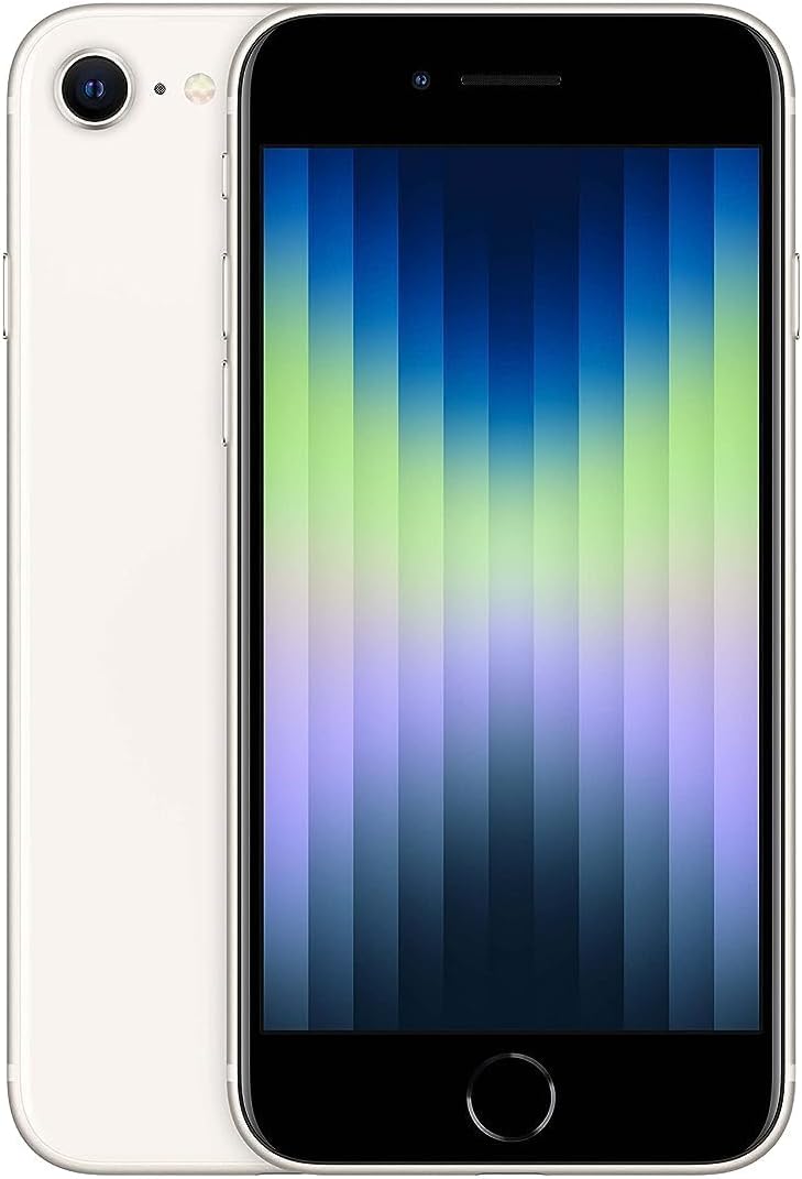 SKU: 0194253013211, Barcode: 194253013211 - Apple iPhone SE (64 GB) - Starlight: 4.7-inch Retina HD display for vivid visuals.