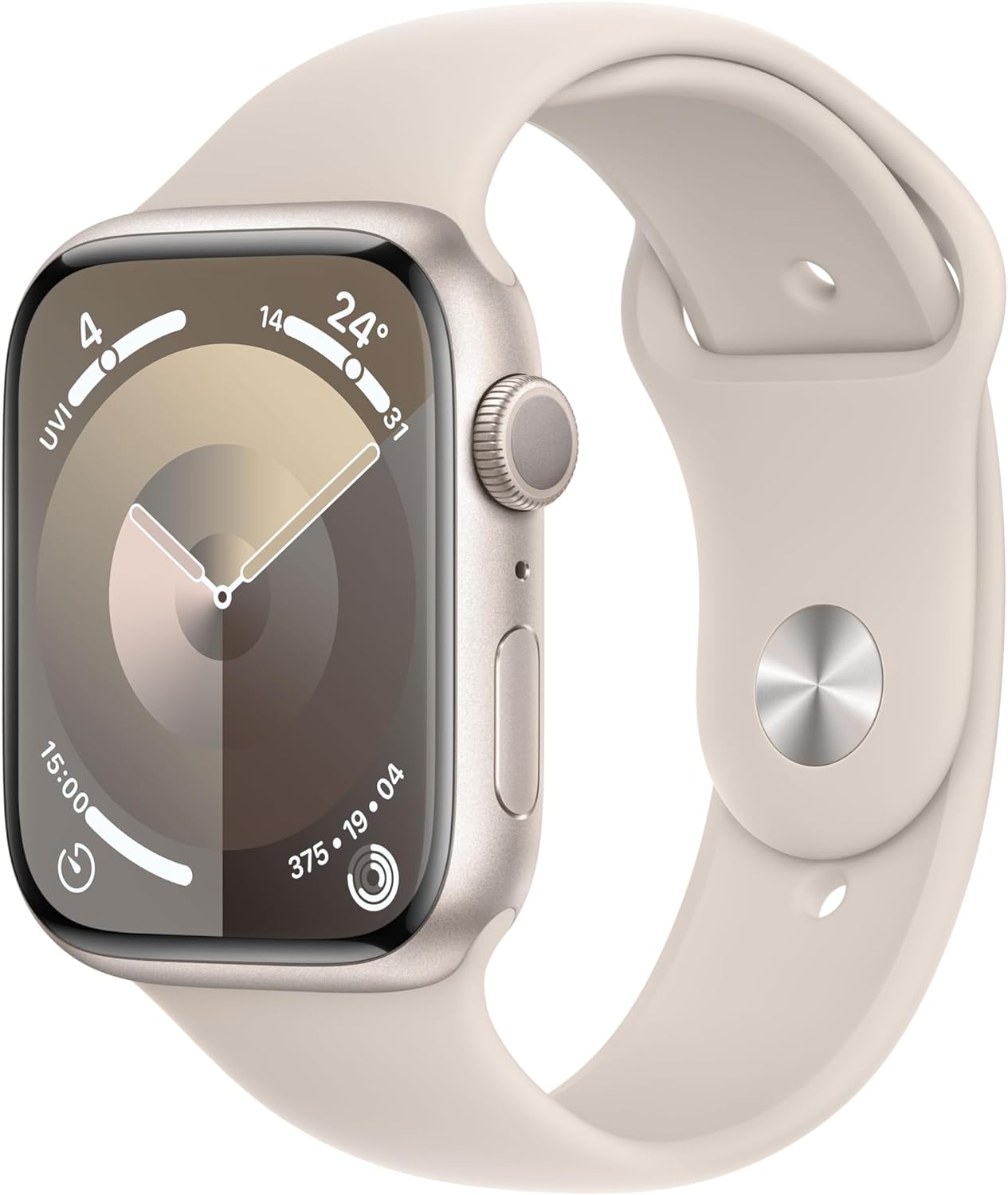 Apple Watch Series 9 [GPS 41mm] Smartwatch with Starlight Aluminum Case - Your essential companion for a healthy life. 0195949029448