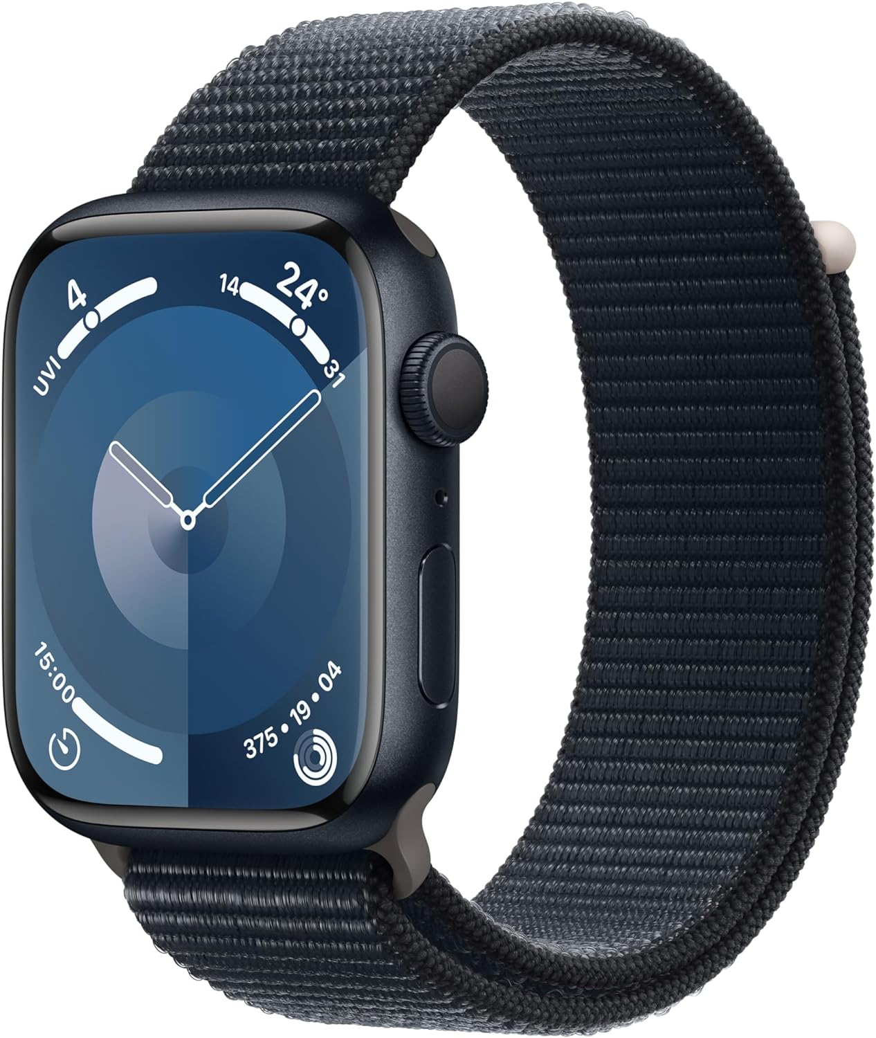 Apple Watch Series 9 [GPS 45mm] Smartwatch with Midnight Aluminum Case - Your essential companion for a healthy life. 0195949031311