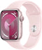 Apple Watch Series 9 [GPS 45mm] Smartwatch with Pink Aluminum Case - Your essential companion for a healthy life. 0195949031755