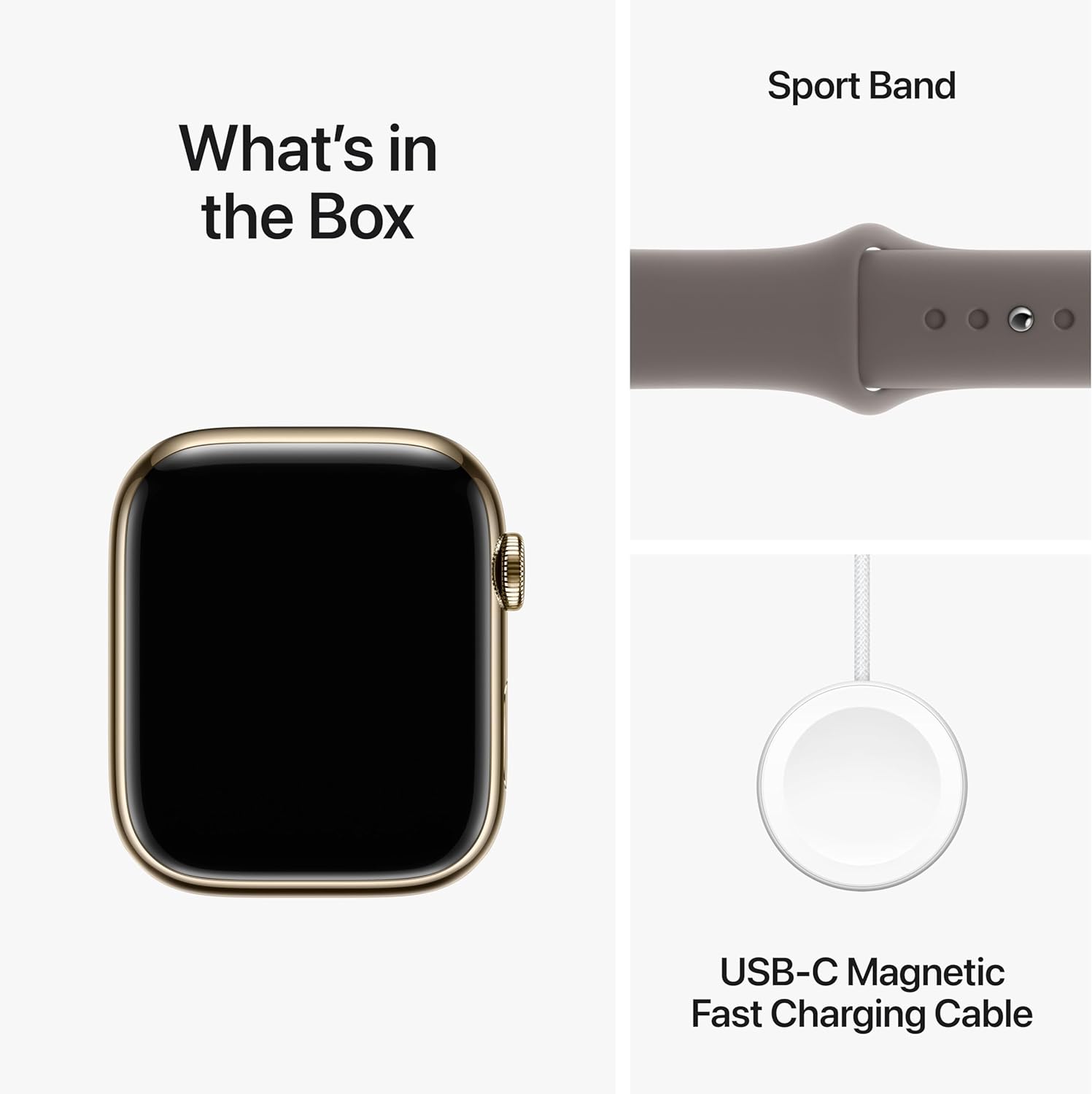 Easily customizable with a range of watch bands and stylish watch faces on Apple Watch Series 9. 0195949023231