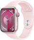 Apple Watch Series 9 Pink Aluminum Smartwatch - Stay connected on the go with advanced health and safety features. 0195949025006